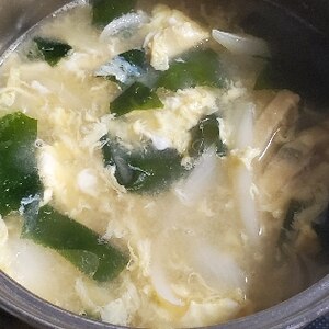 玉葱と卵の味噌汁